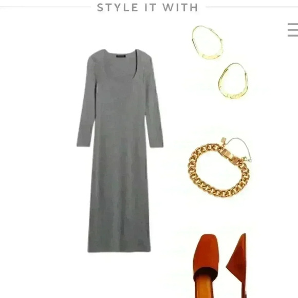 Banana Republic Scoop-Neck Midi Dress - Picture 10 of 14